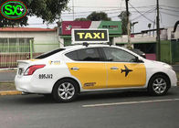 Дисплей знака СИД автомобиля СИД П6 с крышей такси дистанционного управления 4Г привел дисплей
