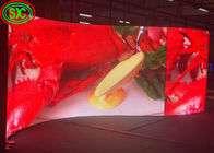 Изогнутое СМД рекламирующ тангаж пиксела экранов 3.91мм СИД установка 25 ватт легкая
