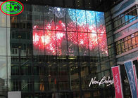 Экран дисплея приведенный прозрачного дисплея стеклянного окна коммерчески рекламы экрана П3.91 СИД крытый прозрачный