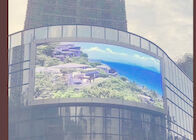 На открытом воздухе водоустойчивый установленный экран дисплея цифров кривой стены P8 гибкой видео- приведенный рекламой