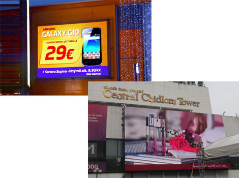 P6 рекламируя цвет приведенный большого экрана на открытом воздухе водоустойчивый полный