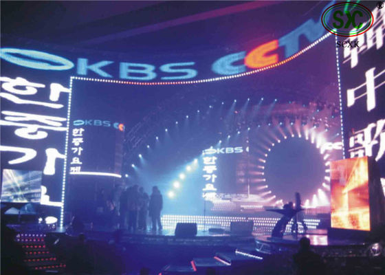 Хорошая цена HD Full Color P4 Curved Large Led Video Wall Indoor Led Display Прокат экранов онлайн