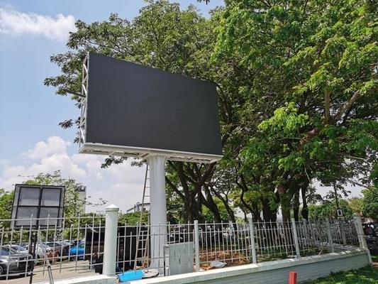 Установленный столбцом шкафа утюга стены 960X960MM СИД P10 HD дисплей СИД видео- на открытом воздухе