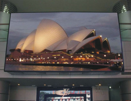 Крытая полная реклама цвета приведенная P3.91 экранирует подгонянный 3840Hz размер шкафа