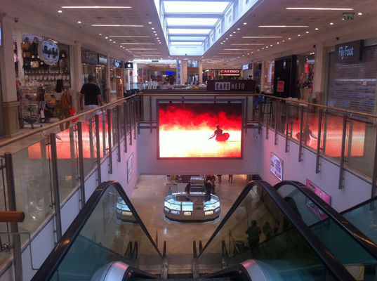 Крытая полная реклама цвета приведенная P3.91 экранирует подгонянный 3840Hz размер шкафа