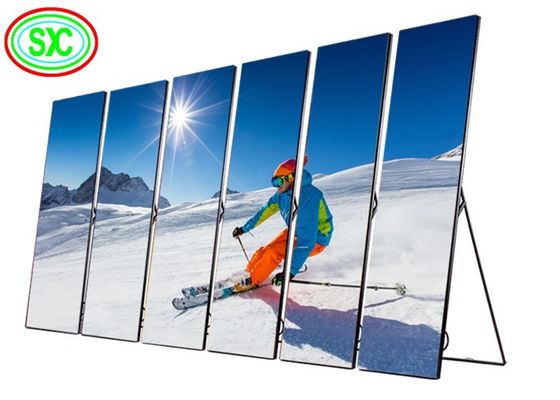 Умный тонкий размер шкафа дисплея 640mmx1920mm плаката СИД P2 для торговых центров