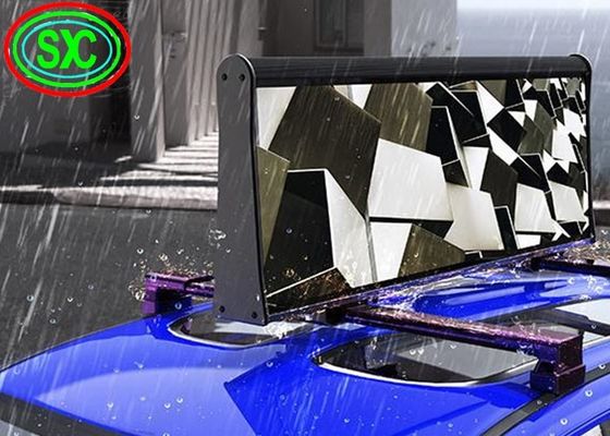 Внешний полноцветный двойной боковой такси P5 Рекламный светодиодный дисплей Крыша автомобиля Знак водонепроницаемый