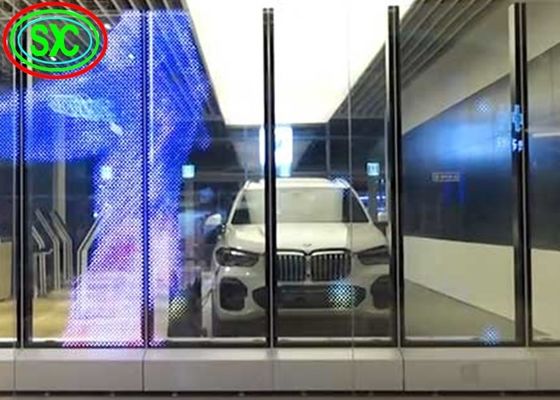 Технология светодиодной прозрачной экрана SMD2121 и алюминиевый шкаф для оптимальных результатов