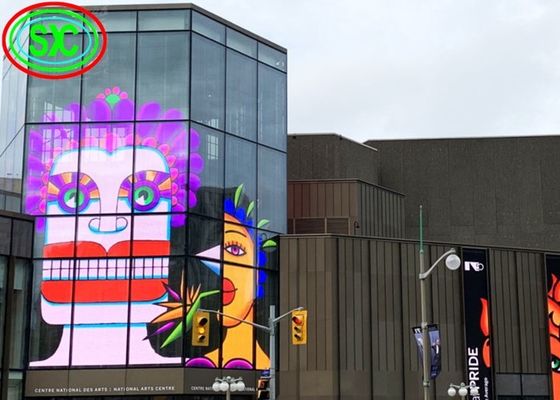 P3.91-P7.82 Прозрачный светодиодный экран 500x1000 мм 6000 кд/м2