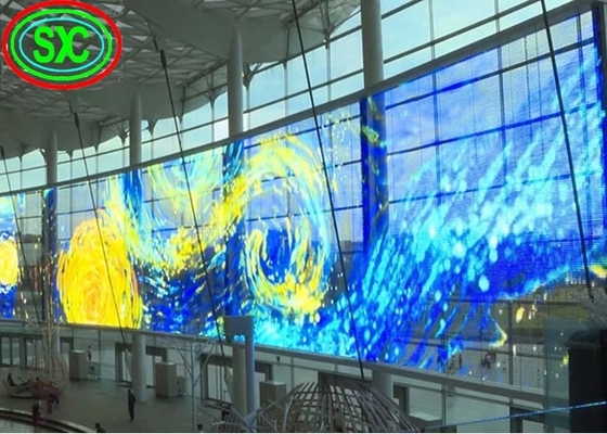 1R1G1B Прозрачный светодиодный дисплей IP43 62500 точек/кв.м. Гарантия 3 года
