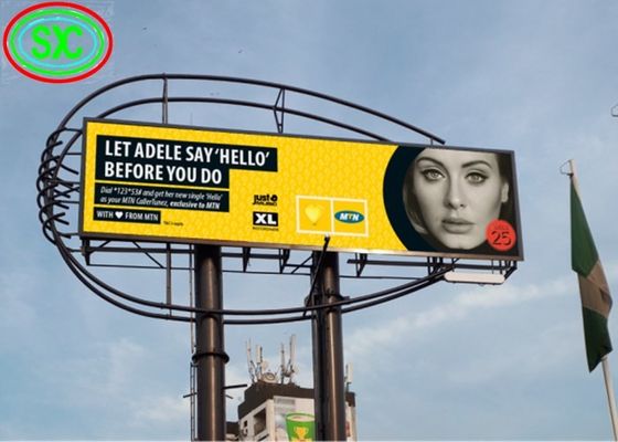 Полноцветная наружная светодиодная панель P10 5000cd/M2 Яркость 10 мм Пиксельный диаметр