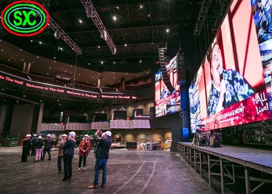 Угол наблюдения дисплея СИД П3.91 цвета супер тонкой рекламы крытый полный широкий для торговых центров