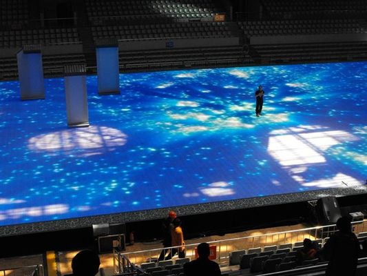 Светодиодный танцпол P4.81 мм, полноцветный, 500x500 мм, IP65, водонепроницаемый, гарантия 3 года