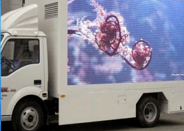 IP65 видео цифровой грузовик с установленным светодиодным дисплеем полный цвет 10 мм пиксельной ширины