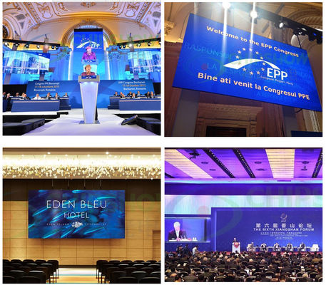 COB P0.9 светодиодный дисплей / внутренний полноцветный светодиодный экран плотность 27777 Meanwell источник питания