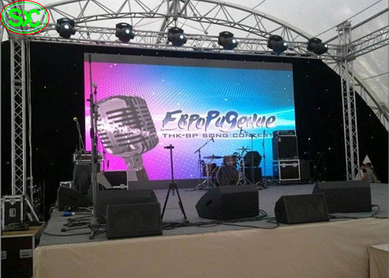 Украшение события Ргб дисплея высокой яркости П8 на открытом воздухе приведенное прокатом видео-