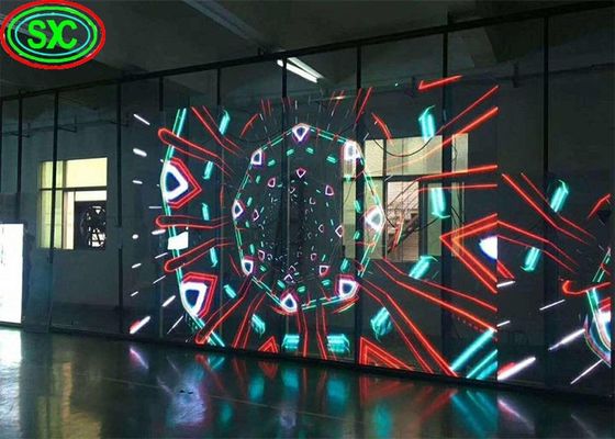 Хорошая цена Прозрачный арендный экран Внешний ультратонкий HD 64x32 4,81 мм светодиодный экран онлайн