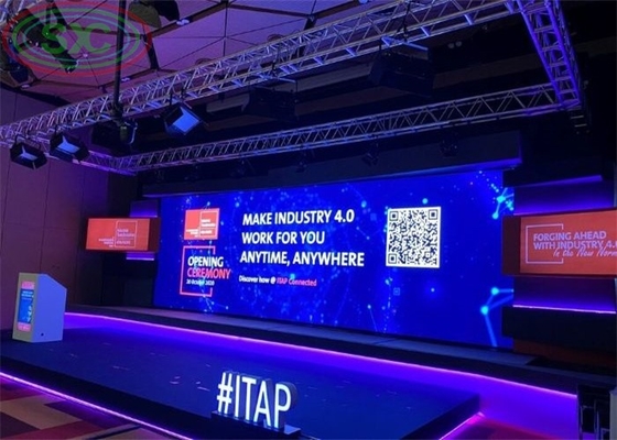 AC220V/50H RGB LED Rental Screen P5 768X768mm 64 X32 Dot Matrix Стандарт CE ROHS