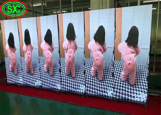 Портативный ультратонкий внутренний светодиодный плакат P3.91 с складной стойкой