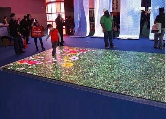 P2.5 Полноцветный видео танцевальный пол, SMD Световые напольные плитки 1/32 Модуль сканирования 160 * 160 мм