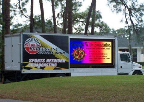 P6 Внешний мобильный светодиодный экран IP65 водонепроницаемый 5000cd/m2 Яркость