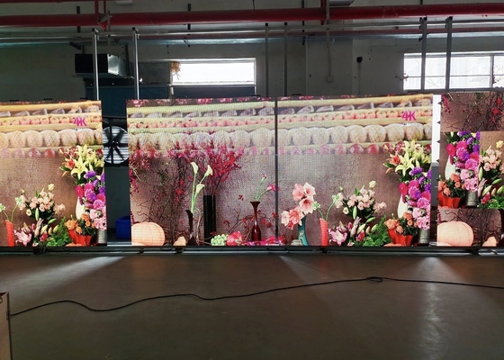 P3 P4 Full Color Led Video Rental 3In1 SMD2121 Внутренняя видеостенка с светодиодным освещением с 1000cd / sqm