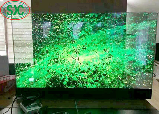 Высокая скорость обновления Прозрачный светодиодный экран полный цвет 500x1000 мм