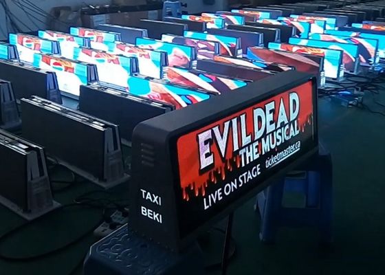 P5 Двусторонний светодиодный дисплей для такси на крышу, водонепроницаемость IP65