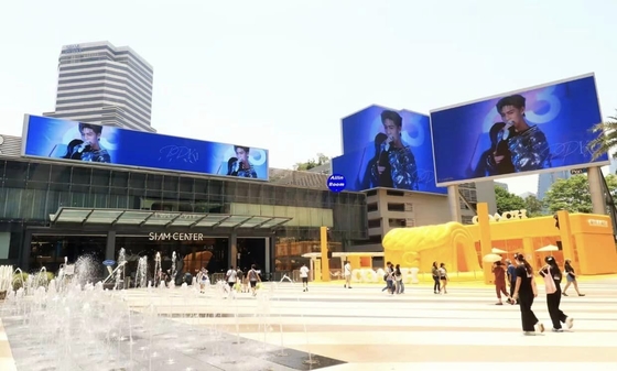 Наружный стадион Led Display крик Реклама P10 полный цвет 960 * 960 мм рекламные щиты