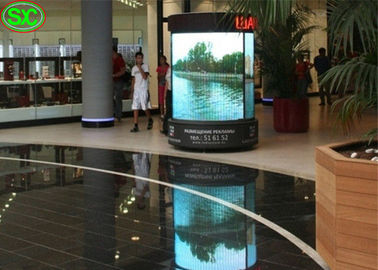 Мягкое крытое СИД СкренсСилиндрикал полного цвета П4 круглое рекламируя для событий в реальном маштабе времени