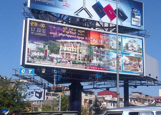 Хорошая цена высокая яркость наружного полноцветного светодиодного дисплея с энергосберегающим дизайном 1/16 S режима вождения и 250 * 250 мм размер модуля онлайн
