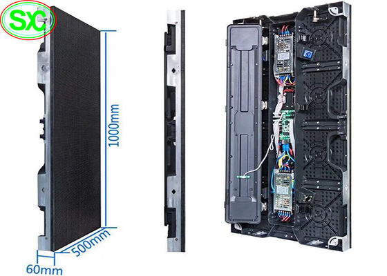 Крытый полный экранный дисплей СИД цвета П4.81 арендный 500кс1000мм для событий