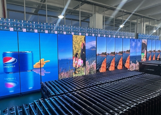 Магнитный фронт-сервис Внутренний полноцветный P2.5 LED видеостенный экран