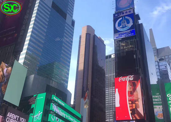 Большая рекламируя реклама приведенная экранов П10 на открытом воздухе привела доску ТВ экранов дисплея