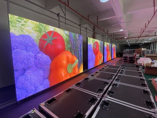 Сплавленный алюминий P4.81 Внешний светодиодный дисплей Аренда RGB Полный цветный светодиодный экран Высокая яркость