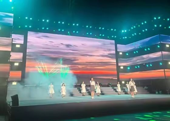 Хорошая цена Концертная сцена аренды Алюминиевого литья Внутренний полноцветный светодиодный дисплей P5 HD Большой экран высокое разрешение онлайн