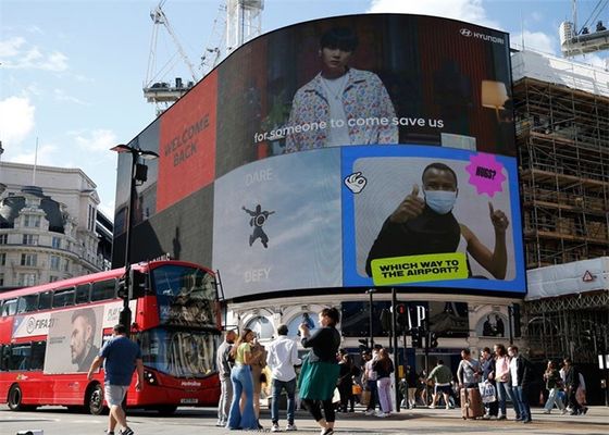 P8 Внешний СМД светодиодный рекламный экран 8мм Печать IP65 водонепроницаемая