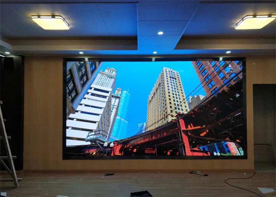 Красота 4K изображения в помещении P3 светодиодный стенный дисплей светодиодный дисплей литьевой алюминиевый шкаф 576 * 576 мм