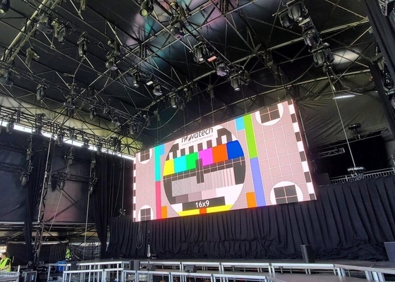 HD Rental Flexible Flicker Free P10 LED Display Box 1/4 Режим сканирования IP67