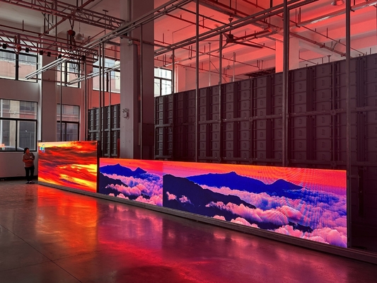 Прокат на открытом воздухе Подвешенный светодиодный информационный дисплей RGB высокое разрешение P6 Для продвижения