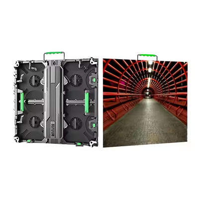 Наружная аренда Сливочный алюминиевый RGB светодиодный дисплей P3.91 водонепроницаемый многоэкранный гибкий HD SMD DC5V