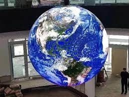Внутренний 360° полный цвет колонны Сфера светодиодный дисплей Экран Здание Биллборд