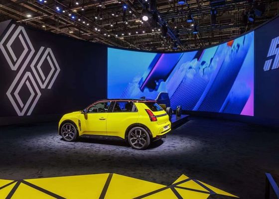 Большой гибкий безмозаичный P2.5 наружный светодиодный дисплей, рекламные светодиодные щиты с электронным рекламным щитом