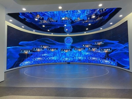 SMD2121 Внутренний изогнутый экран полный цвет Сталь 960 X 960 мм Коробка RGB LED Screen Rental