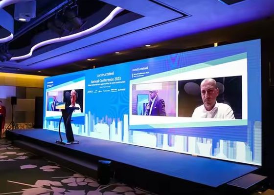 P4 Полноцветный внутренний светодиодный видеостенный экран 80 * 40 Модуль разрешения Рекламные щиты