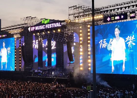 P10 Внешний светодиодный дисплей 10 мм Пиксельная высота IP65 водонепроницаемая