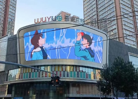 Стеклянный алюминиевый экран Billboard DIP P16 LED информационный дисплей 1R1G1B 256x256mm Размер модуля