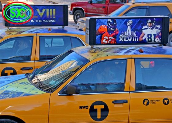 Двусторонний светодиодный дисплей на крышу такси P5, водонепроницаемость IP65, яркость 6500 кд/кв.м