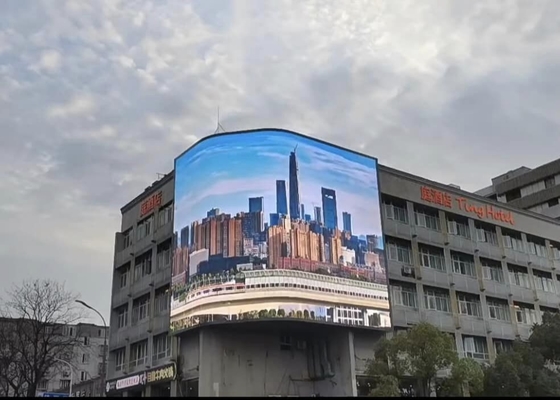Стеклянный алюминиевый экран Billboard DIP P16 LED информационный дисплей 1R1G1B 256x256mm Размер модуля