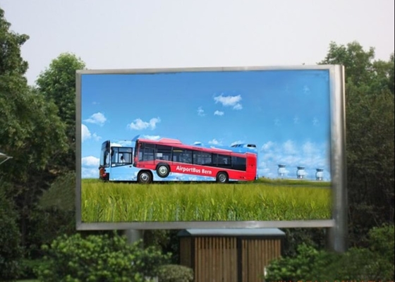 Стеклянный алюминиевый экран Billboard DIP P16 LED информационный дисплей 1R1G1B 256x256mm Размер модуля